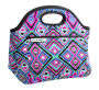 Rosewood Neoprene Lunch Bag - Neon Abstract Ikat