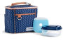 Promenade Lunch Kits - Includes Sandwich Container & Ice - Navy White Dot