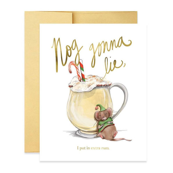 Nog Gonna Lie Christmas Card