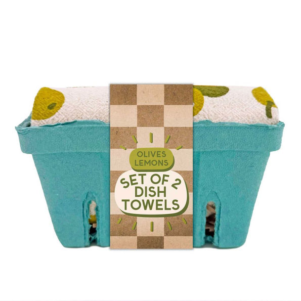 Olives and Lemons Tea Towel Set