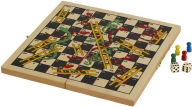 Title: Folding Wooden Snakes & Ladders Game