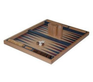 Title: CHH 3040 19 Inch Blue Non-folding Backgammon