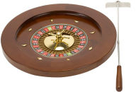 Title: Deluxe 16 Inch Wooden Roulette with Rake