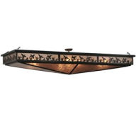 Title: Meyda Tiffany 115916 80 in. L Ducks In F-Light Oblong Semi-Flushmount