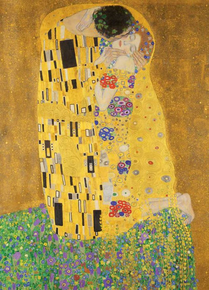 Masterpieces of Art - Klimt - The Kiss 1000 Piece Linen Jigsaw Puzzle