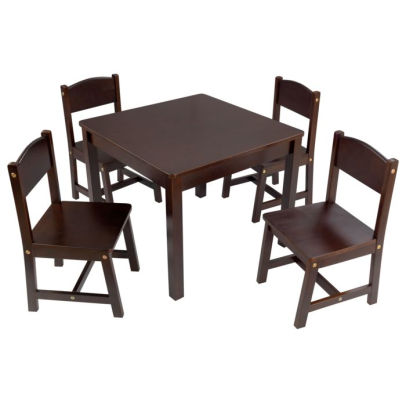 espresso childrens table and chairs