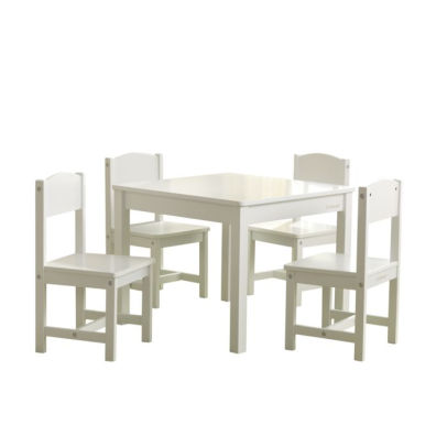 kidkraft farmhouse table and chair set white