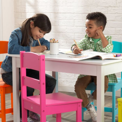 kidkraft highlighter table and 4 chair set