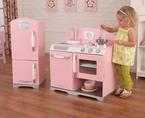 Kidkraft Pink Retro Kitchen 706943531600 Item Barnes Le Kidkraft Pink Retro Kitchen