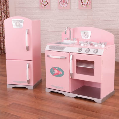 Kidkraft Pink Retro Kitchen 706943531600 Item Barnes Le Kidkraft Pink Retro Kitchen