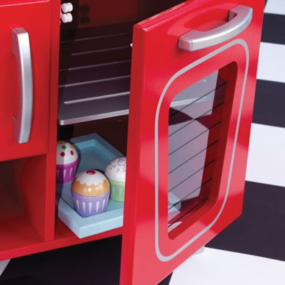 kidkraft kitchen red