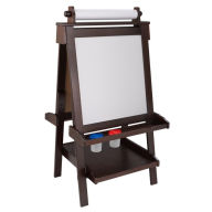 Title: Kidkraft Deluxe Wood Easel - Espresso