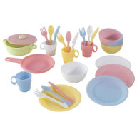 Title: Kidkraft 27 Piece Cookware Playset - Pastel