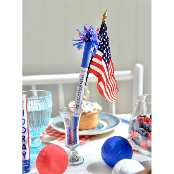 Sparklettes 4th of July Red& Blue Asst 8"