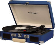 Title: Crosley CR8005D-BL Cruiser Deluxe Turntable - Blue