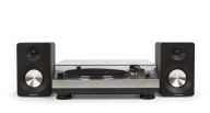 Title: Crosley K100A-SI Turntable with Speakers- Silver