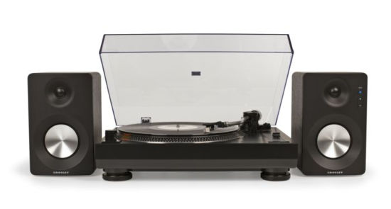 crosley player turntable with detachable speakers & bluetooth