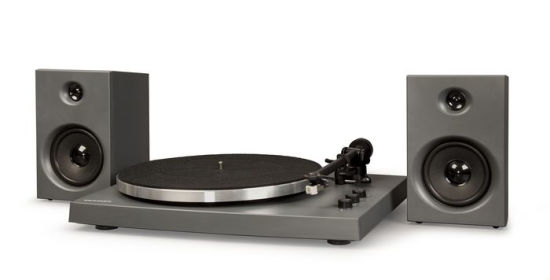 Crosley T150a Cg Turntable Speakers Charcoal Grey B N Exclusive By Crosley Barnes Noble