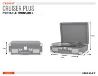 Alternative view 6 of Crosley Cruiser Plus Turntable - Indigo Tie Dye
