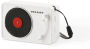 Alternative view 4 of Mini Turntable Bluetooth Speaker - White