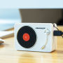 Alternative view 6 of Mini Turntable Bluetooth Speaker - White