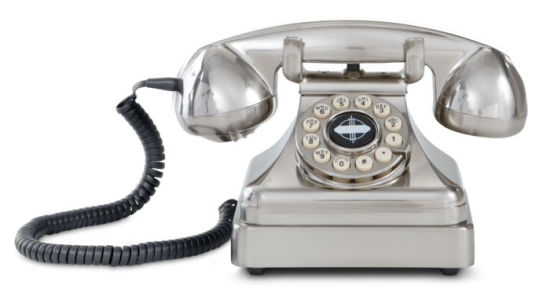 Crosley Kettle Classic Desk Phone Brushed Chrome By Crosley