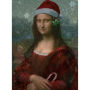 Holiday Boxed Cards Merry Mona Lisa