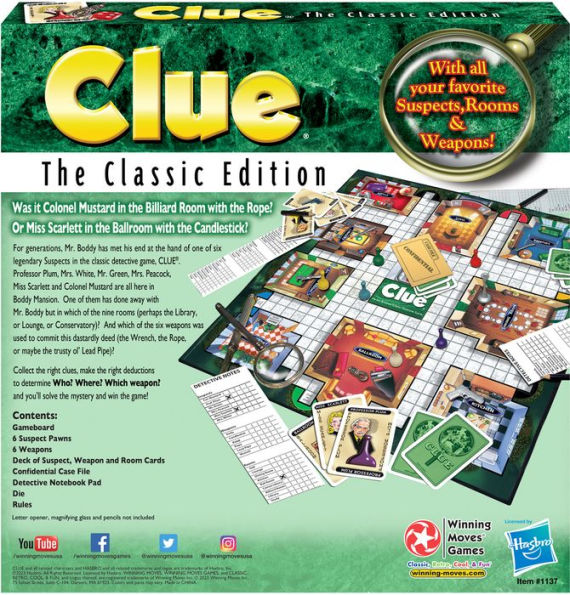 Clue Classic Edition Game