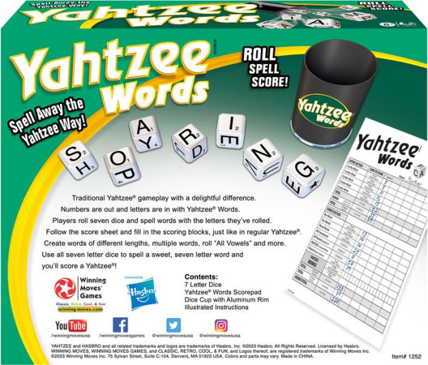 Yahtzee Words