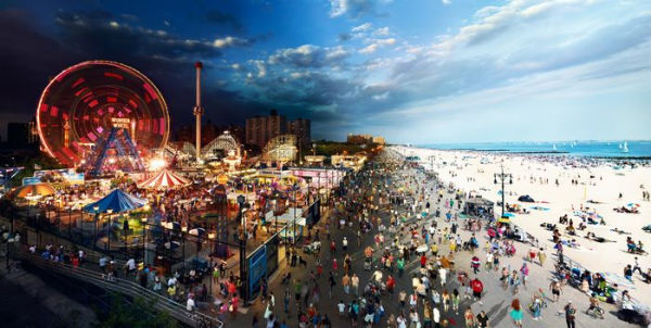 Stephen Wilkes Coney Island, Day to Night 1012 Piece Puzzle