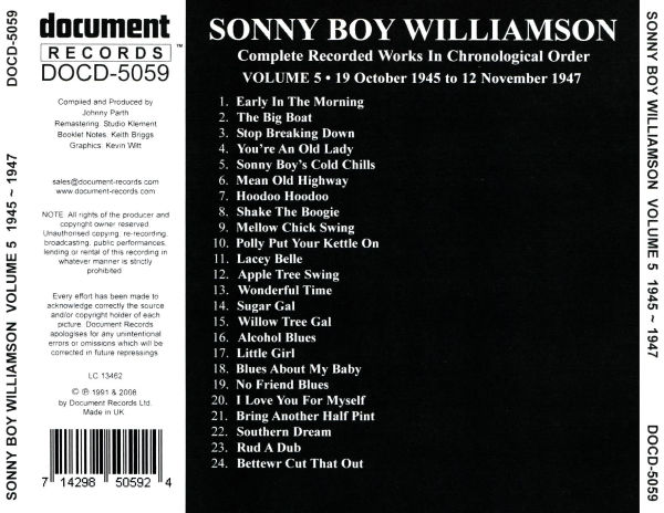 Complete Recorded Works 1937-1947, Vol. 5