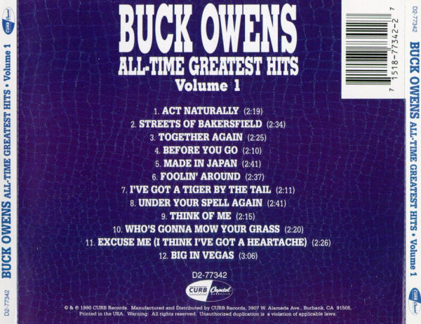 All-Time Greatest Hits, Vol. 1