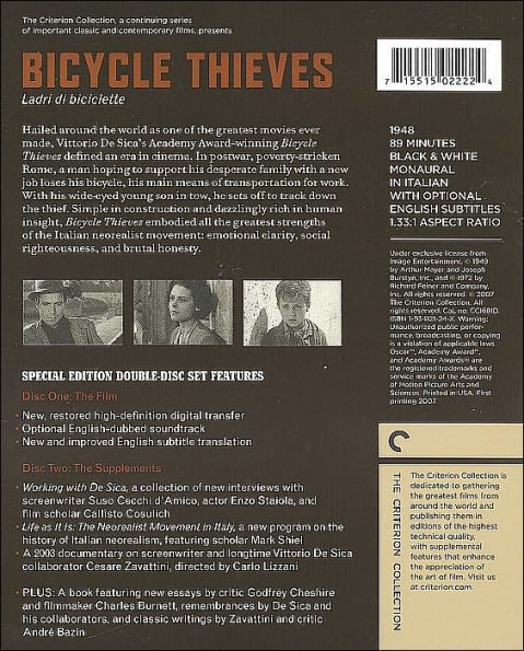 Bicycle Thieves [Criterion Collection]