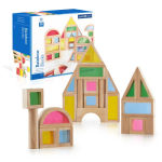 Alternative view 1 of Guidecraft Rainbow Blocks Set 30 Piece Set