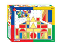 Alternative view 2 of Guidecraft Rainbow Blocks Set 30 Piece Set