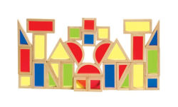 Alternative view 3 of Guidecraft Rainbow Blocks Set 30 Piece Set