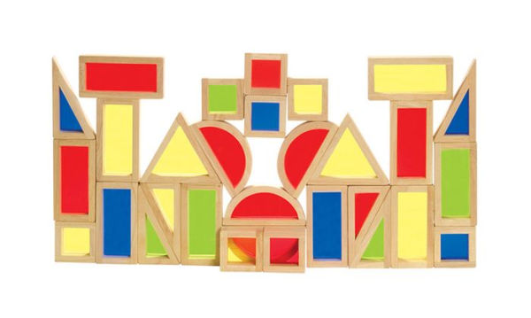 Guidecraft Rainbow Blocks Set 30 Piece Set