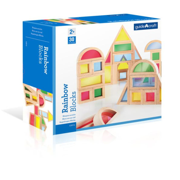 Guidecraft Rainbow Blocks Set 30 Piece Set