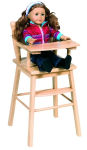 Alternative view 2 of Doll High Chair - Natural