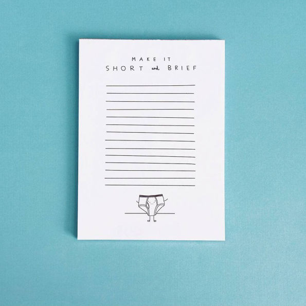 Short & Brief Notepad