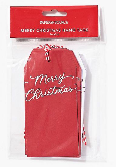 Paper Source Merry Christmas Tag