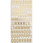 Thickers Gold Foil Foam Letter Stickers