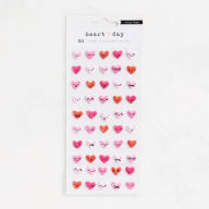 Title: Puffy Character Heart Stickers