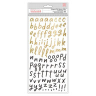 Title: Gold & Black Alphabet Stickers