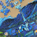 Alternative view 5 of Silent Night, Starry Night 1000 piece Puzzle