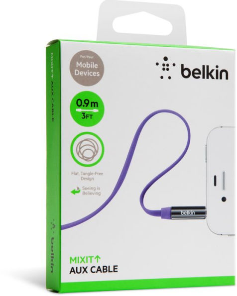 Belkin AV10127tt03-PUR MIXIT AUX 3' Cable Purple