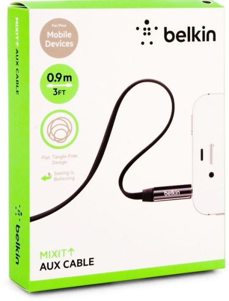 Belkin AV10127tt03-BLK MIXIT AUX 3' Cable Black