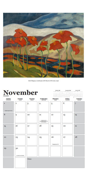 2026 Flowers Wall Calendar