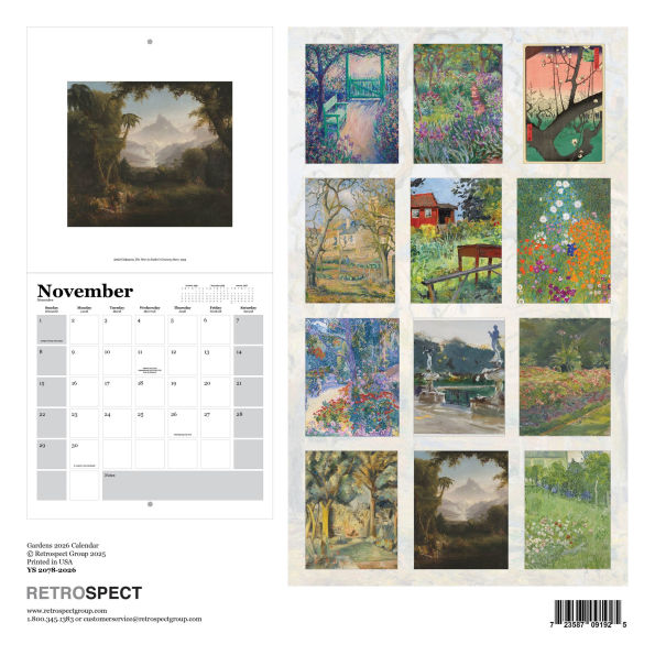 2026 Gardens Wall Calendar