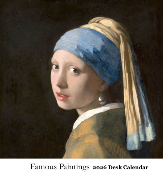 2026 Famous Paintings Desk Calendar